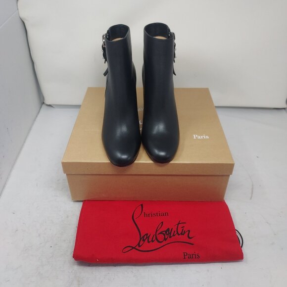 Christian Louboutin Black Ziptotal Black Ankle Boot - Picture 5 of 13